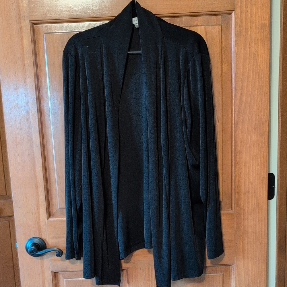 CJ Banks Elegant Black Women's Cardigan